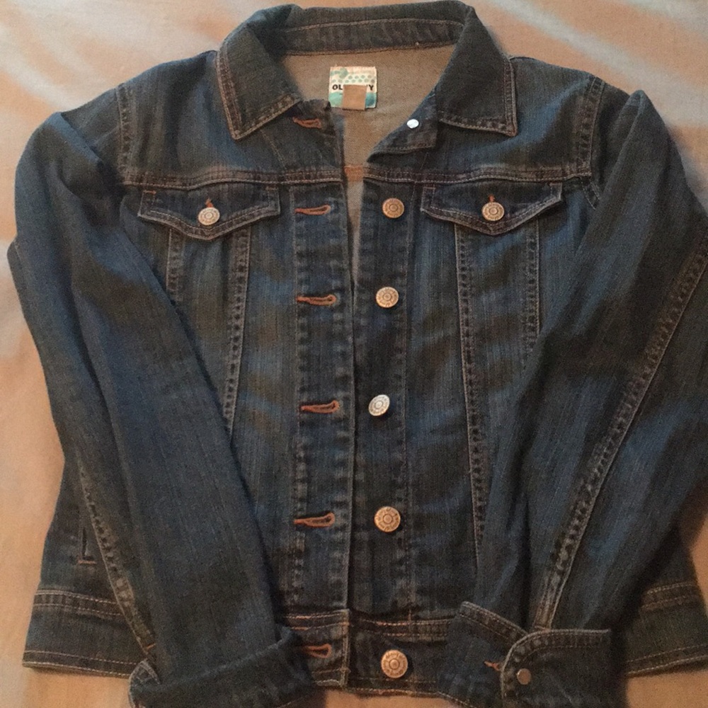 Girls Old Navy denim jacket size XL (14) - Picture 1 of 3